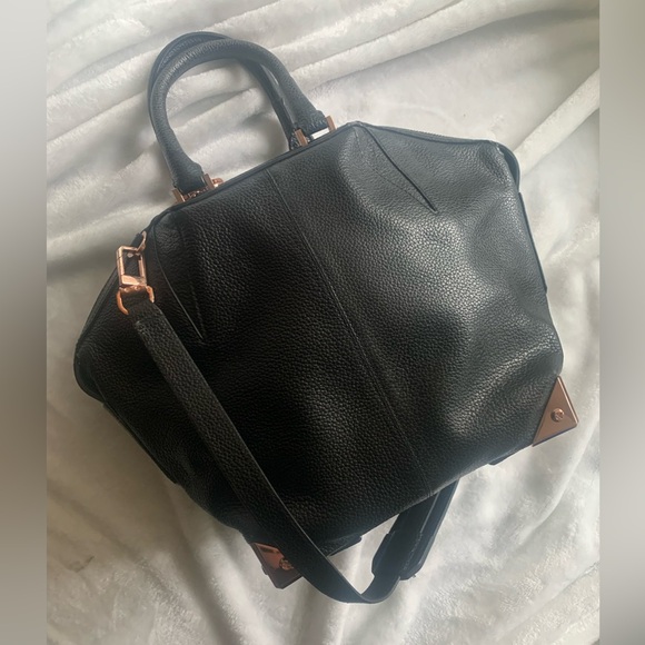 ALEXANDER WANG Pebbled Leather S Emile Bag - Black/Rose Gold - Like New! - Picture 5 of 15